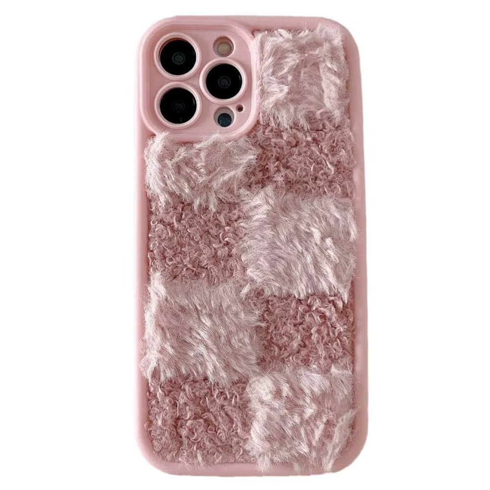 Fuzzy Checkered iPhone Case