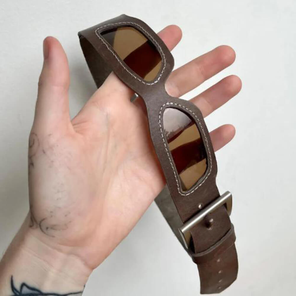 Grunge Belt Strap Sunglasses
