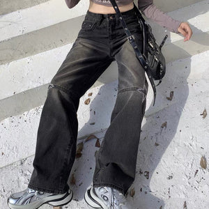 Knee Star Black Jeans