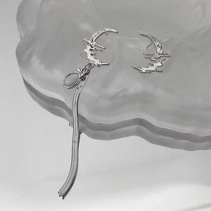Moon Asymmetric Earrings