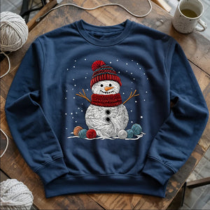 Yarn Snowman Sweatshirt