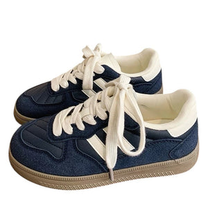 Saturday School Sneakers in Navy