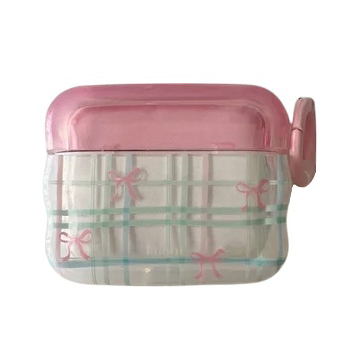 Pastel Bow Plaid AirPods Case