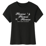 Please Don’t Y2K Baby Tee