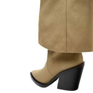 Pointed Toe Wide Calf Boots