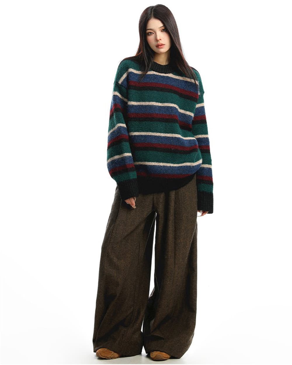 Primary Colors Striped Knit Sweater