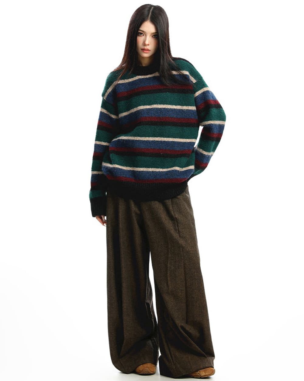 Primary Colors Striped Knit Sweater