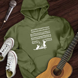 Cat Music Sheet Hoodie