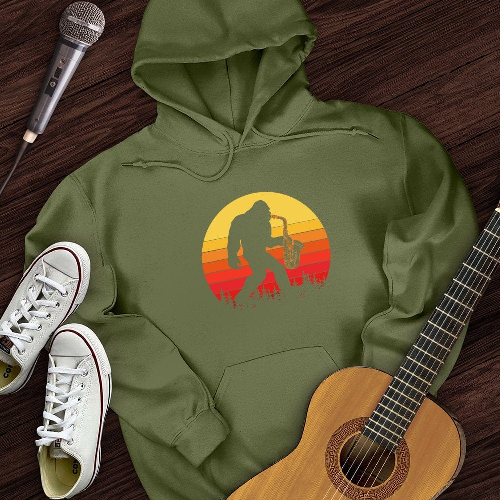 BigFoot Playing Sax Hoodie