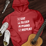 Eat, Sleep, Piano, Repeat Hoodie