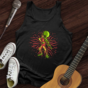 Alien Playing Violin Tank Top