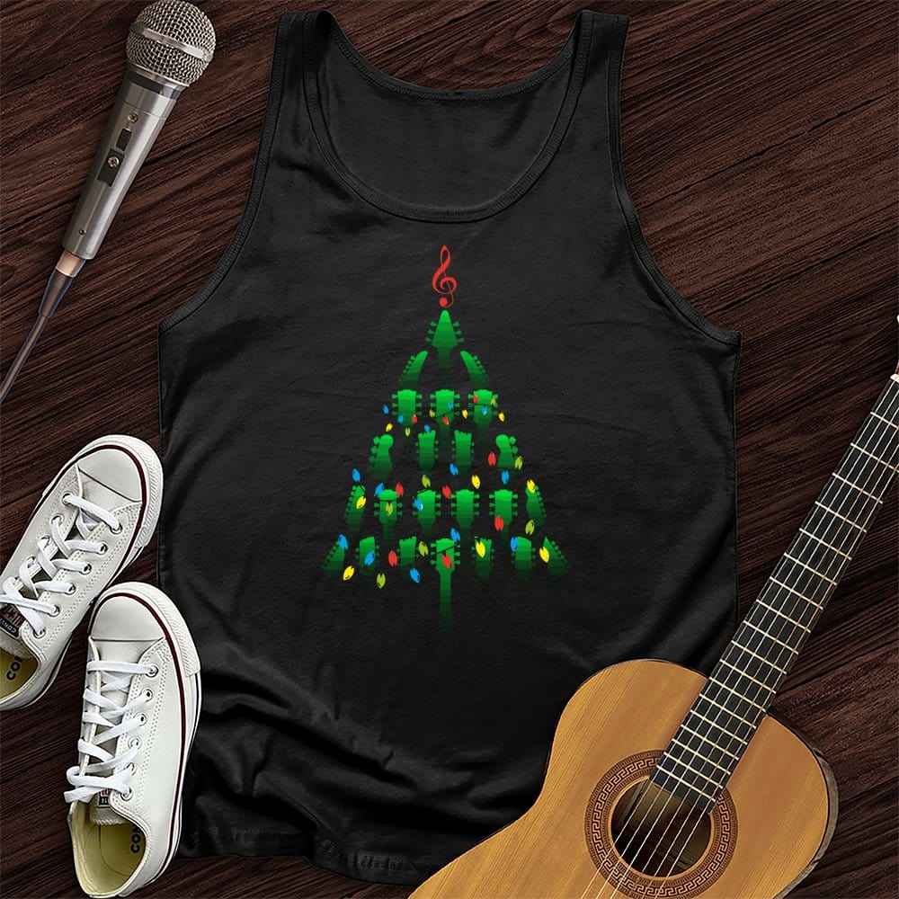 Guitar Christmas Tree Tank Top