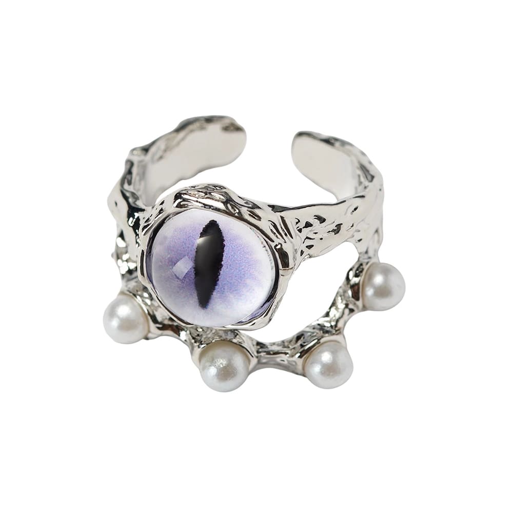 Purple Cat Eye Ring