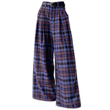 Best In Class Plaid Wide-Leg Trousers