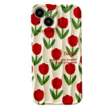 Red Tulips iPhone Case