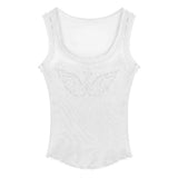 Rhinestone Angel Wings Tank Top