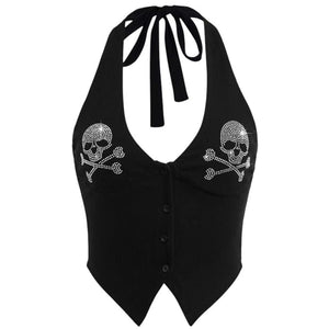 Emo Aesthetic Halter Top