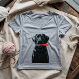 Hooked Pup Lady V-neck