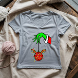 Hook the Halls Lady V-neck