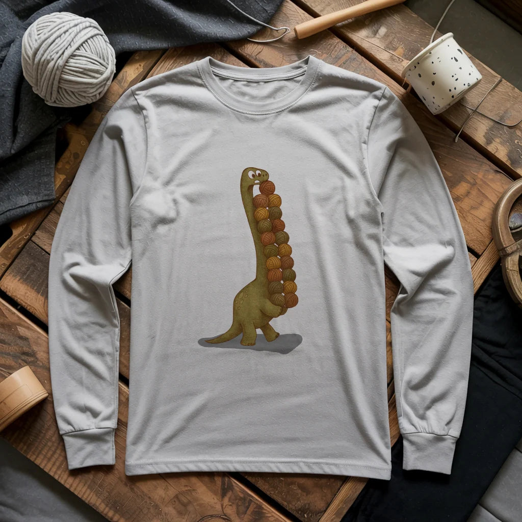 Yarnosaurus Rex Long Sleeve T-shirt