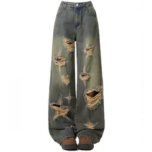 Star Distressed Jeans