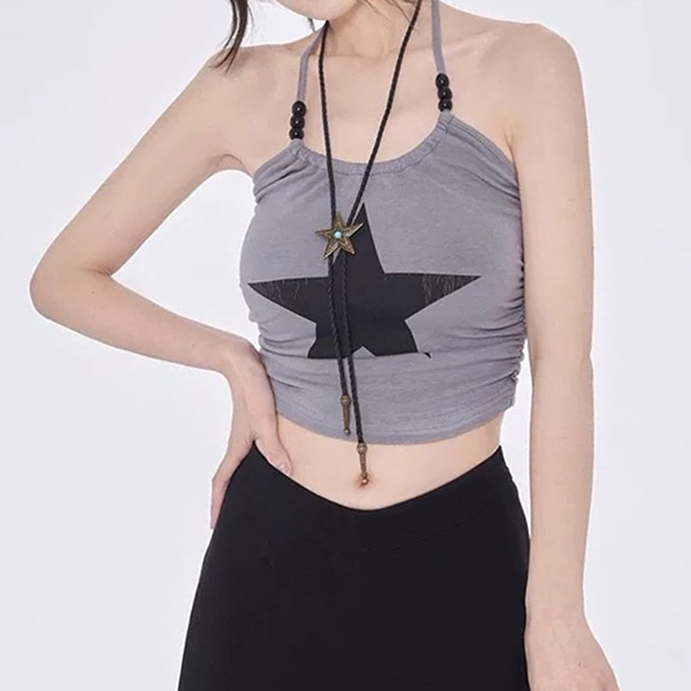 Star Girl Halter Crop Top