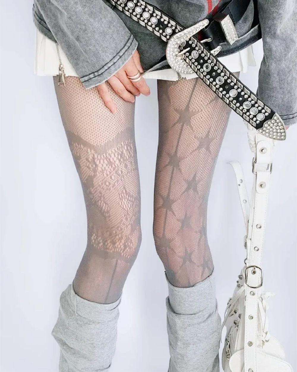 Star Girl Patterned Tights