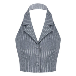 Baby Lies Halter Tailored Vest