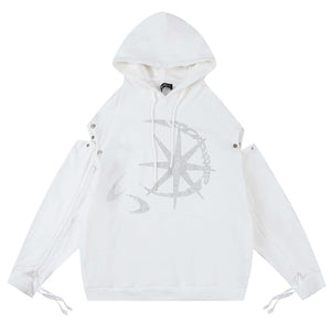 Sun & Moon Rhinestone Hoodie