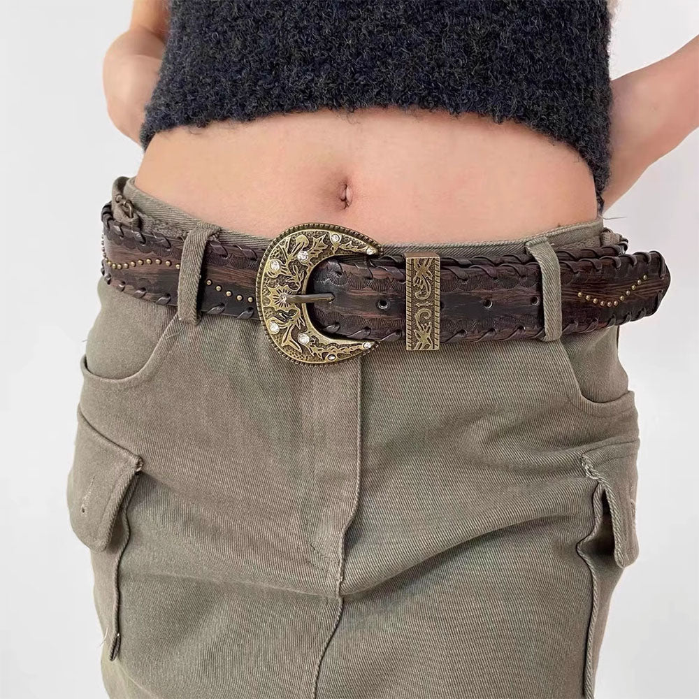 Western Aesthetic Buckle Belt