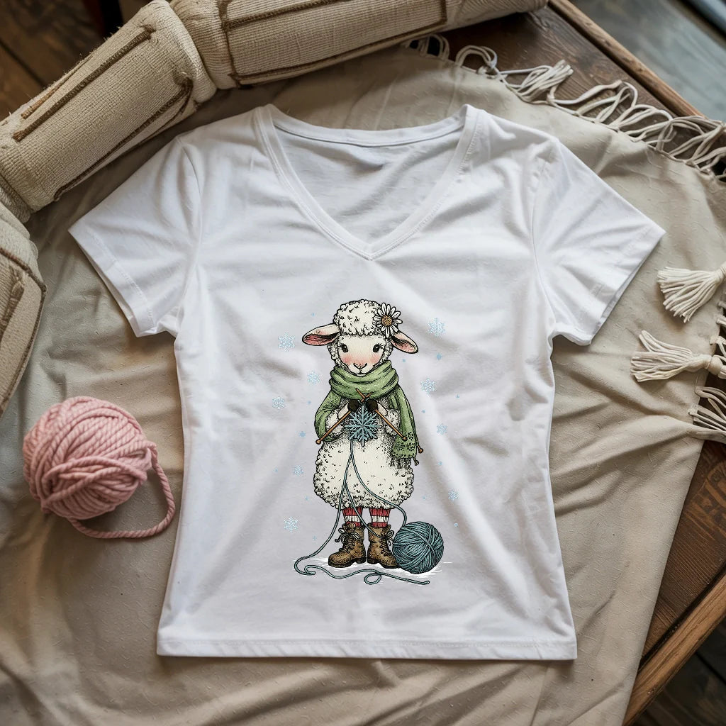 Knitting Snowflex Lady V-neck