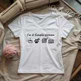 Simple Crocheter Lady V-neck