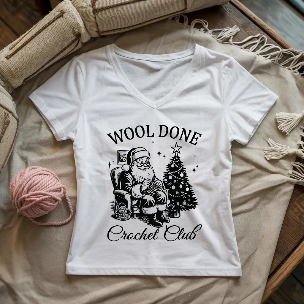 Wool Done Lady V-neck